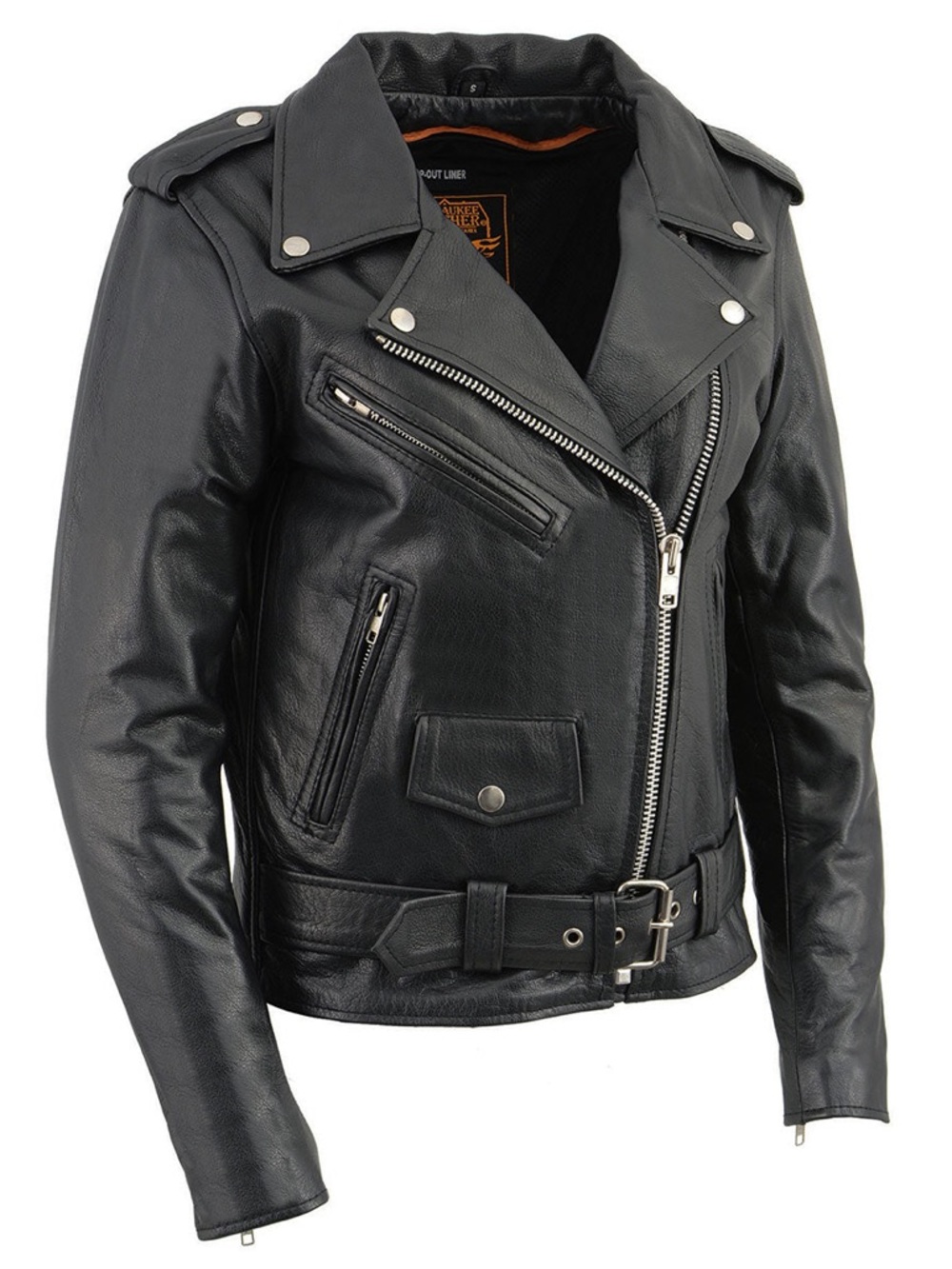 Milwaukee Leather LKL2700 Women’s Small Leather Motorcycle Jacket- like new